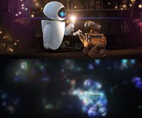 Visualisation of SIFT features of a frame from Wall-E